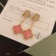 V C A Vintage Allhambra Gray Onyx Earrings for Women's (2)_th.jpg
